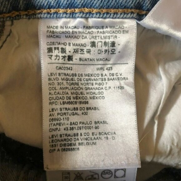 Levi’s 70s High Slim Straight Jeans Size 24 Light Wash Vintage Stonewash Style - Picture 15 of 15